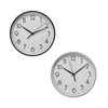 ZEGAR WISZĄCY OKRĄGŁY 23 x 23 x 4 CM BIAŁY/CZARNY *4634