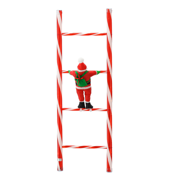 SANTA CLAUS CLIMBING THE LADDER 121 CM