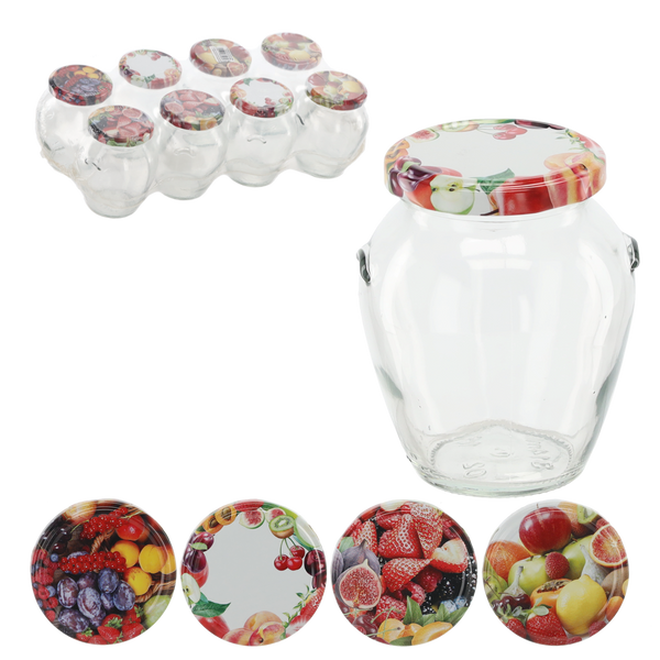 SŁOIK 314 ML AMFORA + ZAKRĘTKA FI 63 ZGRZ = 8 SZT, PAL=2040 SZT*5030