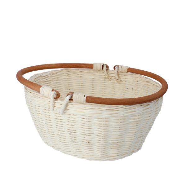 BASKET WITH HANDLE 26 X 21 X 12/24 CM