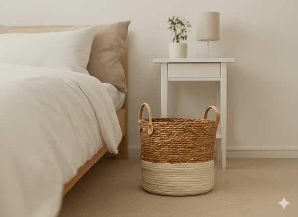 SEAGRASS WOVEN BASKET H-25/32 CM