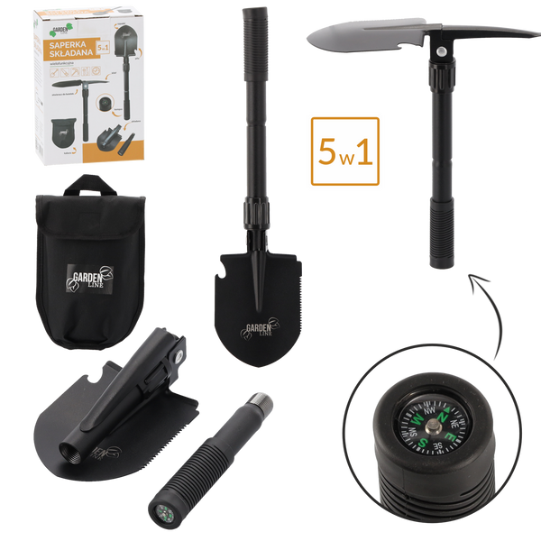 SAPERKA SKŁADANA WIELOFUNKCYJNA 16 / 41,5 CM 5 W 1