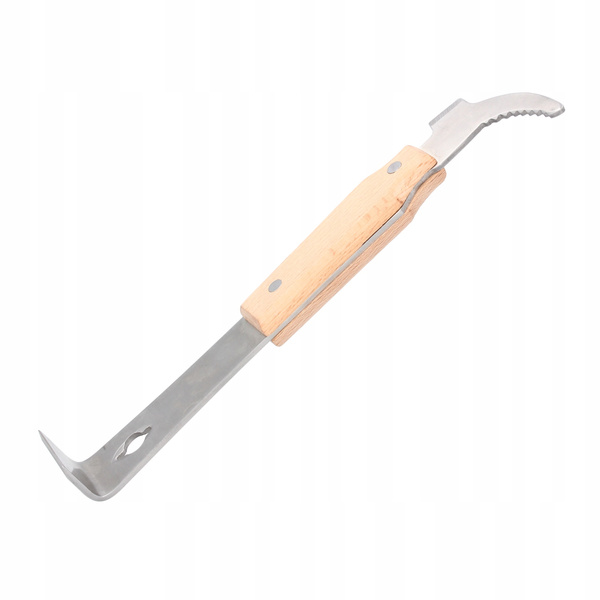 STAINLESS STEEL BEEKEEPING CHISEL IN WOODEN FRAME WITH PRY BAR 26 CM opak=6pcs