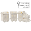 FIGURKA BOŻONAR. - TREN CU VAGOANE ALB 28.8 x 6.6 x 10.5 CM LED ambalare=1buc *1207