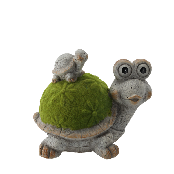GARDEN FIGURINE - TURTLE WITH GLOWING EYES 32,5 x 23,5 x 27,5 CM LED