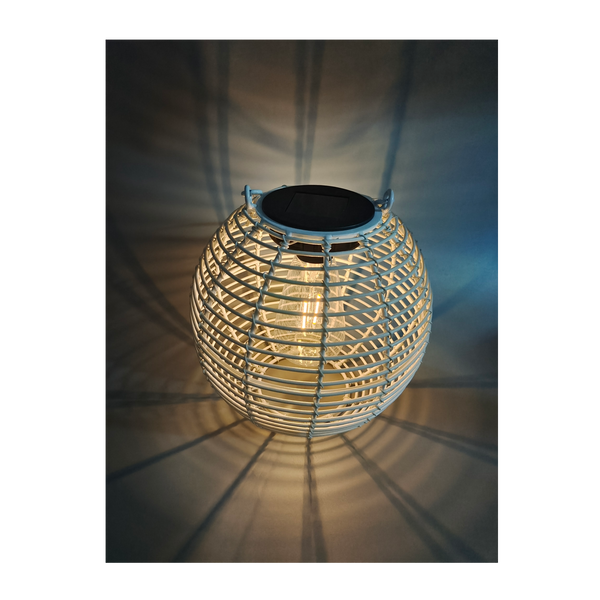 SOLÁRNY LAMPIÓN BIELY 19 CM LED *6051