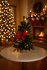 CHRISTMAS TREE LED 50 CM RED-GOLD