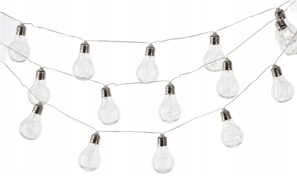 GIRLANDA SOLARNA OGRODOWA DŁ. 2 + 1,8 M MOZA 10 LED CIEPŁY BIAŁY *3538