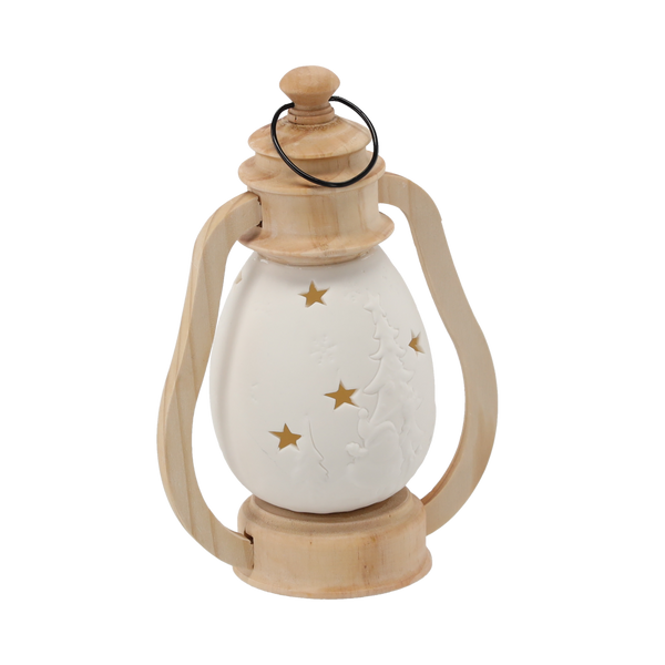 FIGURKA BOŽONAR. - KERAMICKÁ LAMPA 14,2 X 9 X 20 CM LED balení=2ks *1315