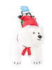 INFLATABLE POLAR BEAR WITH PENGUINS LED 200 CM