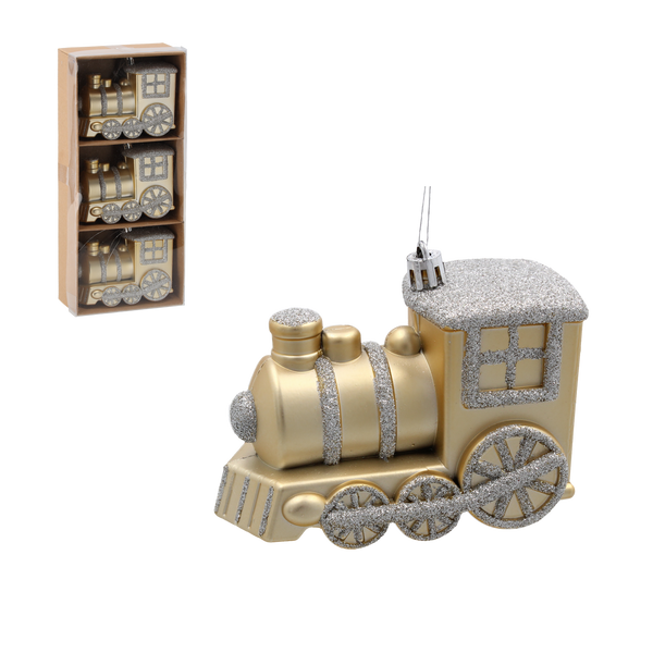 KPL. 3 DECORAȚIUNI DE BRAD - CIUCHCIA 10 CM ambalaj=12kpl *7359