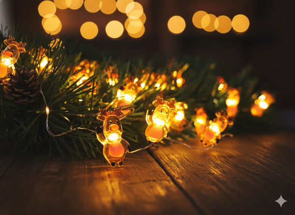 LED LIGHT CHAIN - REINDEERS 20 L BATTERY-POWERED