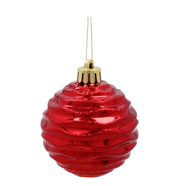 KPL. 16 BOMBEK 6 CM RED / GOLD / SILVER *3740