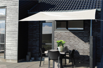 SUNSHADE SAIL RECTANGLE BEIGE 3 X 2.5M