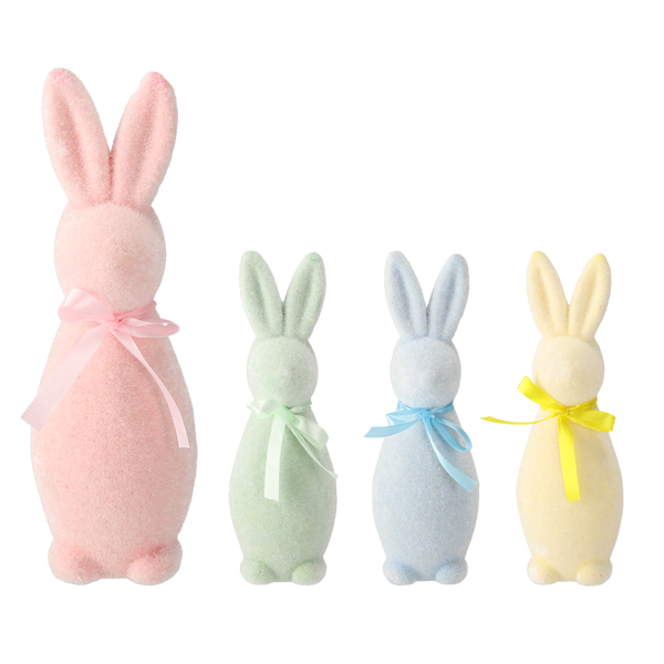 VEĽKONOČNÁ DEKORÁCIA - ZAJAC 8 x 8 x 23 CM ZMES 4 FARIEB *9618