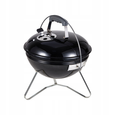 CHARCOAL KETTLE BBQ ON LEGS WITH LID 37 x 37 x 44 CM