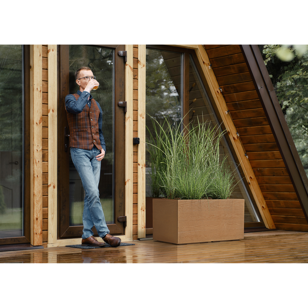 PLANTER KARO 800X400 BOARD-NATURAL WOOD*88851