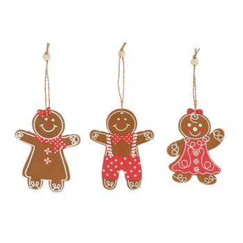 CHRISTMAS DECORATION - GINGERBREAD MIX DESIGNS 8.5 x 11.5 CM