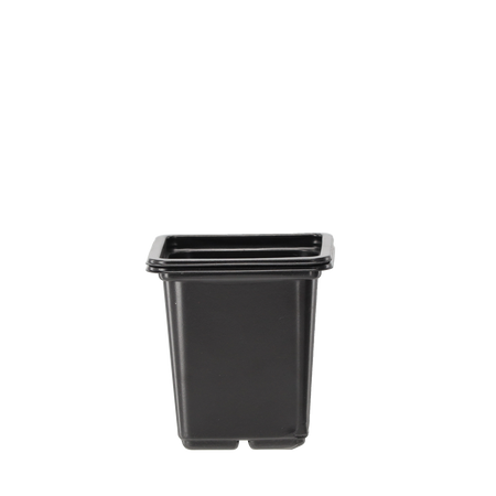SET OF 12 PLASTIC POTS 7 x 7 x 8 CM