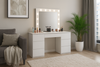 WHITE DRESSING TABLE WITH LIGHTS AND 7 DRAWERS