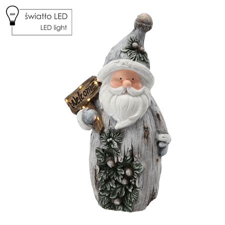 FIGURKA BOŽONAR. - MIKULÁŠ "VÍTEJ" 24 X 13 X 44,3 CM LED *1377