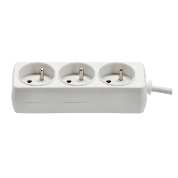EXTENSION CORD POWER STRIP 3 SOCKETS 3M WHITE