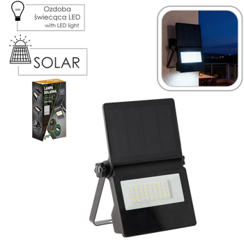 LAMPA SOLARNA LED Z CZUJNIKIEM RUCHU 13 x 9 x 3,2 CM *6055