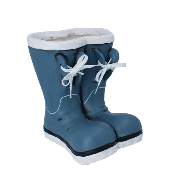 GARDEN POT – BLUE WELLINGTON BOOTS 24 X 20 X 25 CM