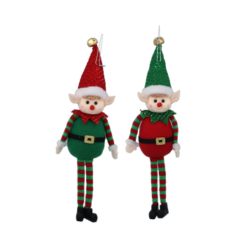 DECORAȚIUNE DE BRAD - ELF MIX DE CULORI 10 x 28 CM ambalaj=6buc *8532