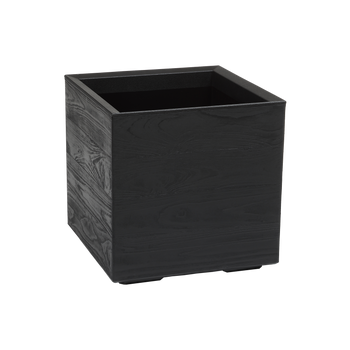 Ghiveci KARE 400X400MM TABLA RECICLATĂ NEAGRĂ*48915