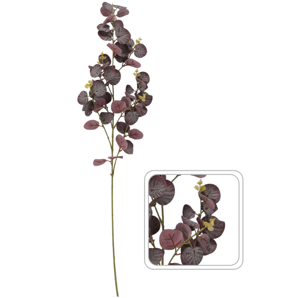 UMĚLÁ VĚTEV - FIALOVÝ EUKALYPTUS 92 CM balení=60 ks *2997