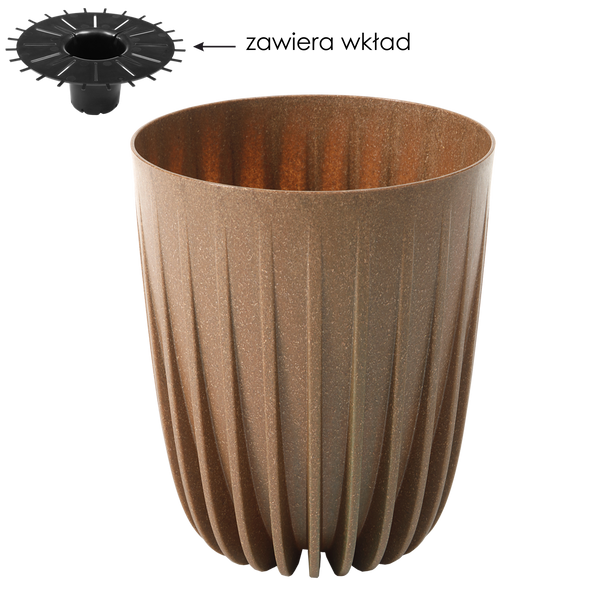 DONICZKA MIRA ECO WOOD 300MM-NATURALNE DREWNO*9407