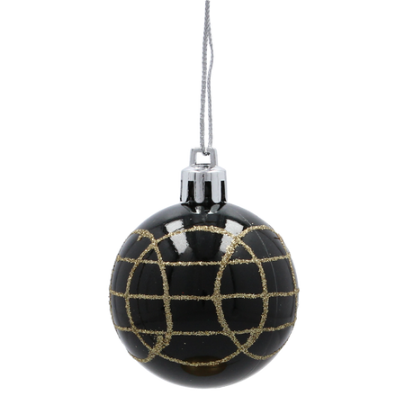 SET OF 18 CHRISTMAS BAUBLES 5 CM