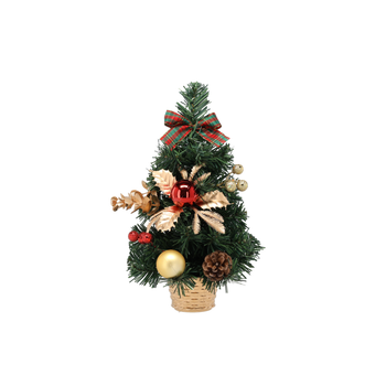 CHOINKA BOŻONARODZENIOWA 30 CM CZERWONO-ZŁOTA *2323