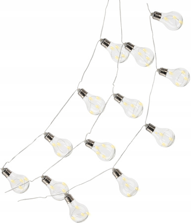 SOLAR GARDEN GARLAND LENGTH 2 + 1.8 M MOZA 10 LED WARM WHITE