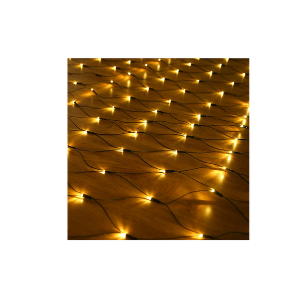 KURTYNA SIATKA LED 256L CIEPŁY BIAŁY 2 x 2 M WEWN/ZEWN *1681