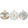 GLASS ORNAMENT BALL DIA 8CM