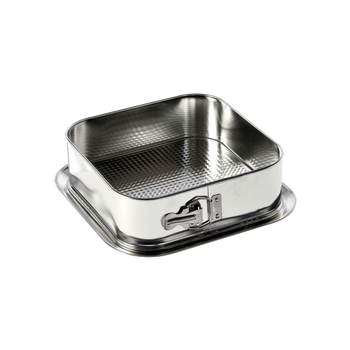 EMBOSSED CAKE TIN 24X24CM SQUARE