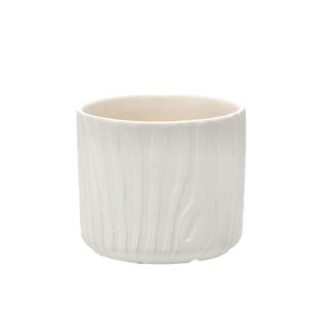 CERAMIC COVER FOR A POT 11,5 x 11,5 x 10 CM WHITE MATTE
