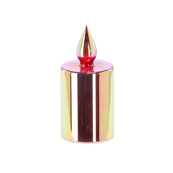 LANTERN LED - CANDLE PINK 7 x 14,5 CM