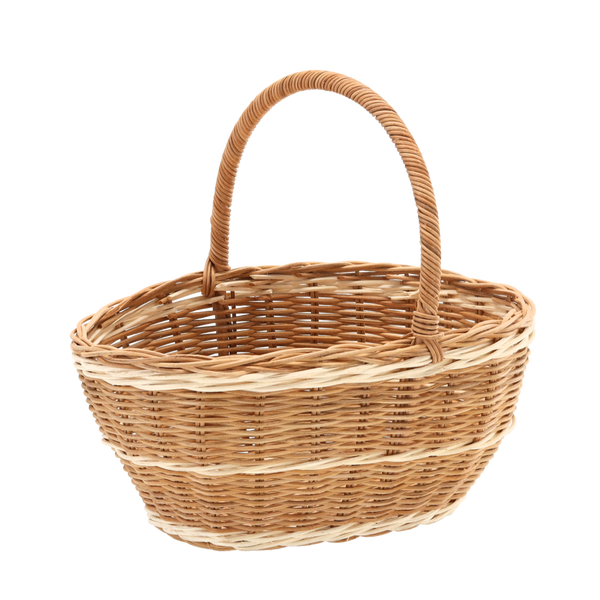BASKET WITH HANDLE 22 x 17 x 11/21 CM