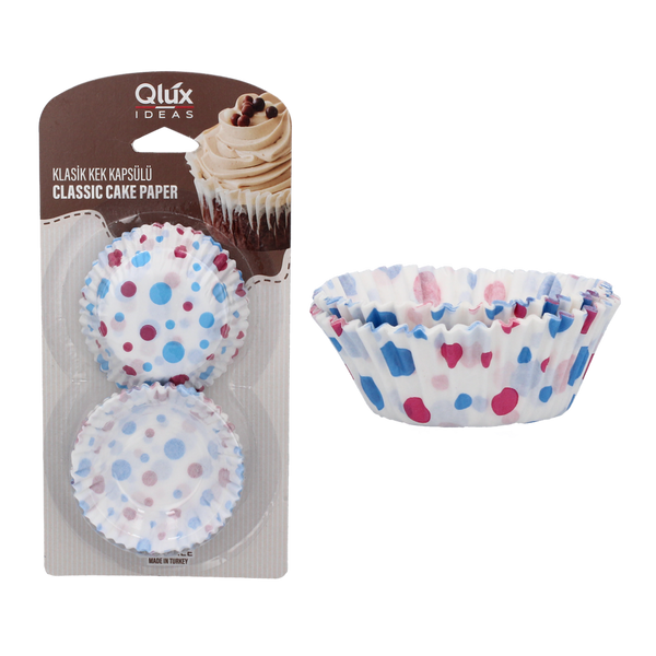 SET DE 80 FORMULE DIN HÂRTIE 65 MM PENTRU BRIOȘE, MUFFINS *4533