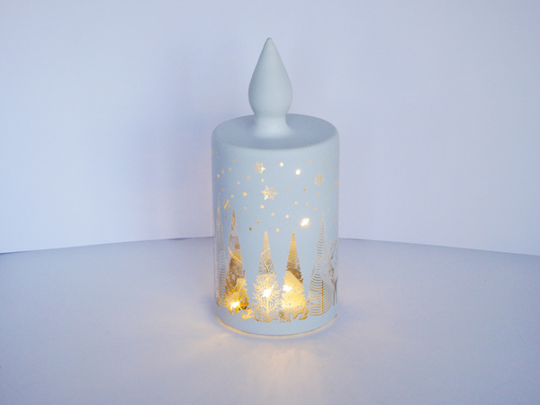 LAMPION LED - CANDLE ALB 7,5 x 17 CM *1815