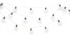 SOLAR GARDEN GARLAND LENGTH 2 + 3.8 M LORIS 20 LED COOL WHITE