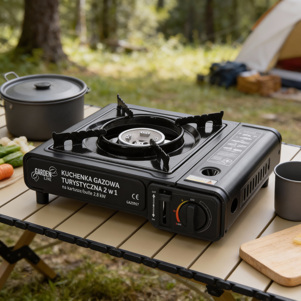 TOURIST GAS COOKER FOR CARTRIDGES 34 X 26 X 9 CM