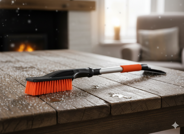 TELESCOPE SCRAPER WITH BRUSH - 82 - 106 CM