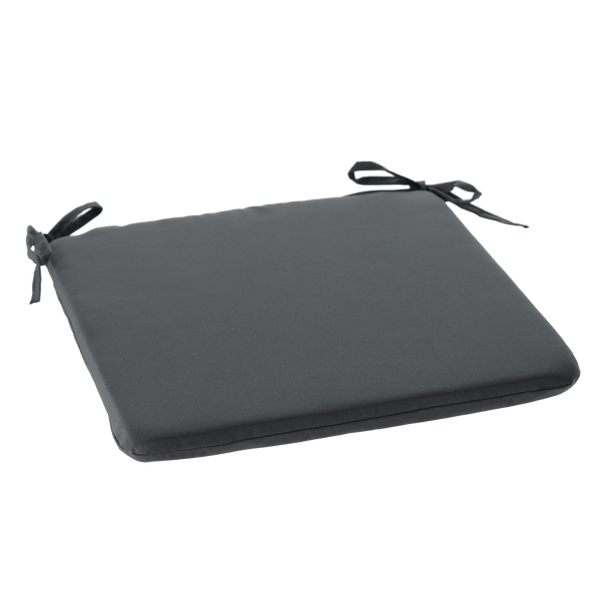 PODUSZKA NA KRZESŁO 40 x 40 x 3 CM CIEMNOSZARA