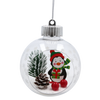 ORNAMENT DE CRĂCIUN - BOMBĂ ZĂPAD 8 CM - PINGUIN / REN / MOȘ NICOLAE *5409
