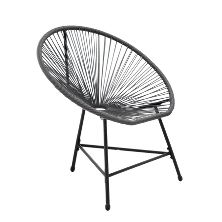 SET DE MOBILĂ PENTRU GRĂDINĂ (2 SCAUNE, MASĂ) - GRAY *3446