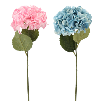 ARTIFICIAL FLOWER - HYDRANGEA 69 CM MIXED 2 COLOURS